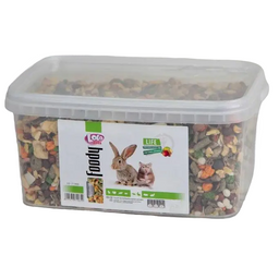 Повнораціонний корм для хом'яка та кролика Lolopets, з овочами та фруктами, 1,6 кг (LO-71063)