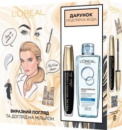 Подарочный набор L’Oréal Paris: Тушь-бальзам Volume Million Lashes Balm Noir 9.2 мл + Мицеллярная вода Skin Expert Micellar Water, 200 мл