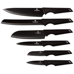 Набір ножів Berlinger Haus Black Silver Collection, 7 предметів, чорний (BH 2689)