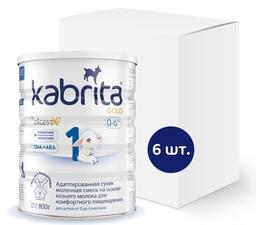 Адаптированная сухая молочная смесь на козьем молоке Kabrita 1 Gold, 4,8 кг (6 шт. по 800 г)