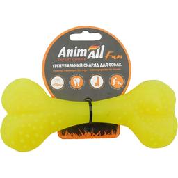 Игрушка для собак AnimAll Fun AGrizZzly Кость желтая 15 см