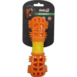 Игрушка для собак AnimAll Fun AGrizZzly Кость мультифункциональная оранжевая