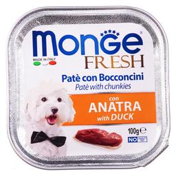 Влажный корм Monge Dog Fresh с уткой, 100 г