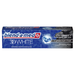 Зубна паста Blend-a-med 3D White Глибоке чищення з екстрактом деревного вугілля 100 мл