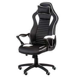 Офісне крісло Special4you Nero чорне з білим (E5371)