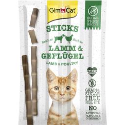 Лакомство для кошек GimCat Sticks Lamb and Poultry с ягненком и птицей, 20 г