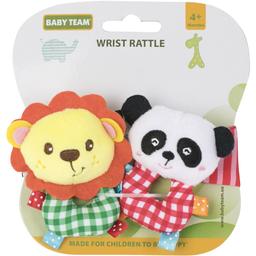 Іграшка-брязкальце Baby Team, Панда та Левеня (8504_Панда+Левеня)