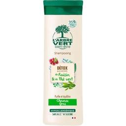 Детокс-шампунь L'Arbre Vert для жирных волос, с виноградом и зеленым чаем, 250 мл