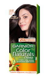 Фарба для волосся Garnier Color Naturals, відтінок 3.12 (Перламутровий темний каштан), 110 мл (C6409500)