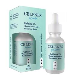 Сироватка для шкіри навколо очей Celenes Caffeine 5% Rowan Berries Active Eye Contour Serum, 30 мл
