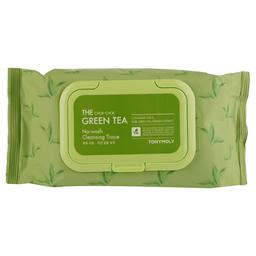 Салфетки для лица Tony Moly The Chok Chok Green Tea Cleansing Tissue Очищение без смывания с зеленым чаем, 100 шт.