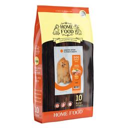 Сухой корм для собак мелких пород Home Food Adult Mini Здоровая кожа и блеск шерсти, с индейкой и лососем, 10 кг