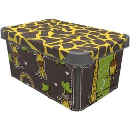Коробка Qutu Style Box Giraffe пластик 10 л (STYLE BOX с/к GIRAFFE 10л.)