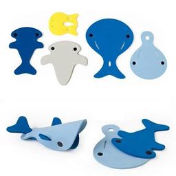 Іграшка для ванної Quut Quutopia 3D Морські кити, 5 деталей (171065)