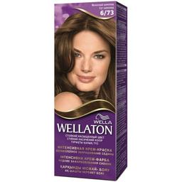 Стойкая крем-краска для волос Wellaton, оттенок 6/73 (молочный шоколад), 110 мл