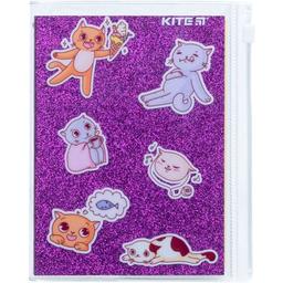 Блокнот Kite Purple cats А6+ в клітинку 80 аркушів фіолетовий (K22-462-2)