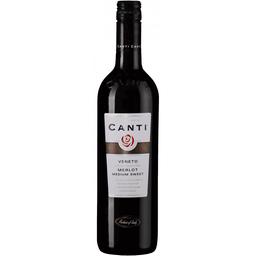 Вино Canti Merlot Veneto IGT червоне напівсолодке 0.75 л