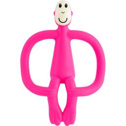 Іграшка-прорізувач Matchstick Monkey Мавпочка, 10,5 см, рожева (MM-T-003)