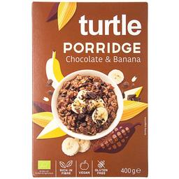 Каша овсяная Turtle с шоколадом и бананом, без глютена, органическая, 400 г