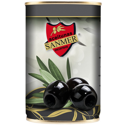 Оливки Sanmer черні без кісточки 314 мл (583508)