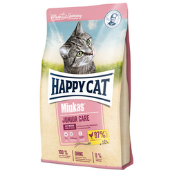 Сухой корм для котят от 4 до 12 месяцев Happy Cat Minkas Junior Care Geflugel, с птицей, 10 кг (70373)
