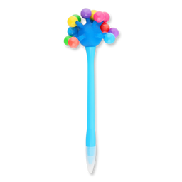 Ручка шариковая Offtop Молекулы, голубой (833795)