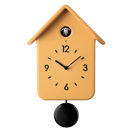Часы настенные Guzzini Home с кукушкой и маятниковым колоколом, желтый (168602165)