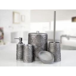 Комплект в ванную Irya Lane gri, 5 предметов, серый (svt-2000022265485)
