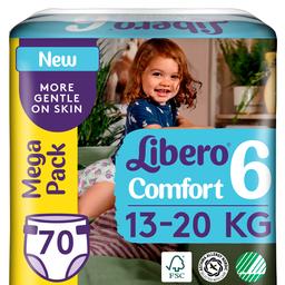 Підгузки Libero Comfort 6 (13-20 кг), 70 шт.