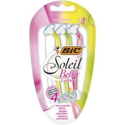 Бритва женская BIC Soleil Bella Colours, без сменных картриджей, 3 шт.