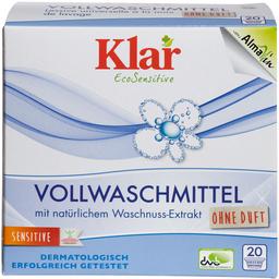 Універсальний органічний пральний порошок Klar EcoSensitive, для білих та кольорових тканин, 1,1 кг