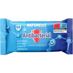 Вологі серветки Naturelle антибактеріальні, Д-пантенол, 48 шт.