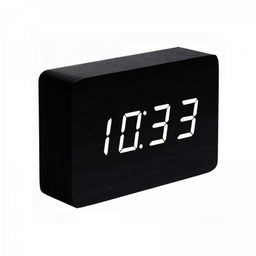 Смарт-будильник с термометром Gingko Brick, черный (GK15W10)