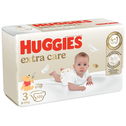 Набір підгузків Huggies Extra Care Jumbo 3 (6-10 кг), 120 шт.