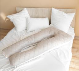 Подушка для беременных Ideia П-образная, 140x75x20 см, серый (8-33724 сіро/біла)