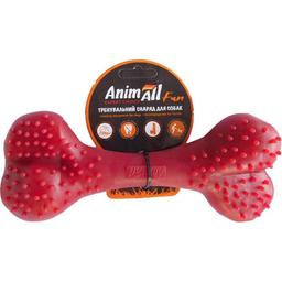Игрушка для собак AnimAll Fun AGrizZzly Кость красная 25 см
