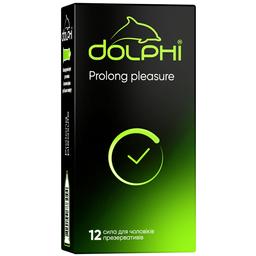 Презервативи латексні Dolphi Prolong pleasure анатомічні, з анестетиком, 12 шт. (DOLPHI/Prolong Рleasure12)