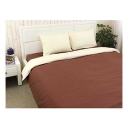 Комплект постельного белья Руно Latte, двуспальный, микрофайбер, коричневый (655.52Latte)
