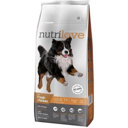 Сухий корм для дорослих собак великих порід Nutrilove зі свіжою куркою і рисом 12 кг