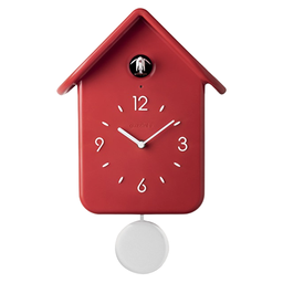 Часы настенные Guzzini Home с кукушкой и маятниковым колоколом, красный (16860255)