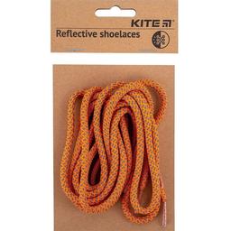 Шнурки для взуття Kite світловідбивні 1.2 м 1 пара помаранчеві (K23-128-2)
