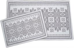 Набор ковриков Irya Palmed bej, 90х60 см и 60х40 см, разноцвет (svt-2000022238236)