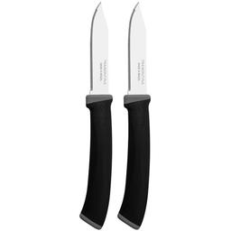 Набор ножей Tramontina Felice для овощей, зубчатый, черный, 7,6 см (23491/203)
