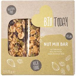 Батончики ореховые Bio Today с медом органические 75 г (3 шт. х 25 г)
