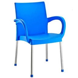 Кресло Irak Plastik Sumela, алюминиевые ножки, голубой (HK420)