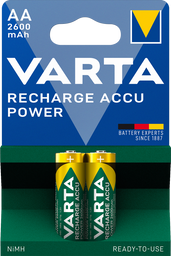 Акумулятор Varta ACCU AA 2600mAh Bli 2 (ready 2 use), 2 шт. (05716101402)