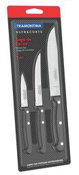 Набор ножей Tramontina Ultracorte, 3 предмета (6275382)
