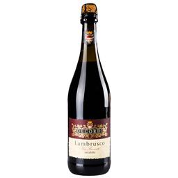 Вино ігристе Decordi Lambrusco Rosso Amabile, червоне, напівсолодке, 8%, 0,75 л