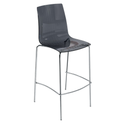 Барный стул Papatya X-Treme BSL, прозрачно-дымчатый (783132)