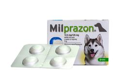 Таблетки со вкусом мяса Милпразон KRKA для собак с массой тела 5-25 кг 1 шт.